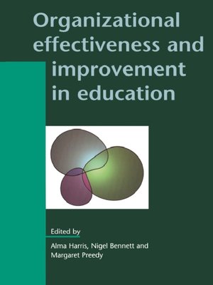 cover image of Organizational Effectiveness and Improvement in Education